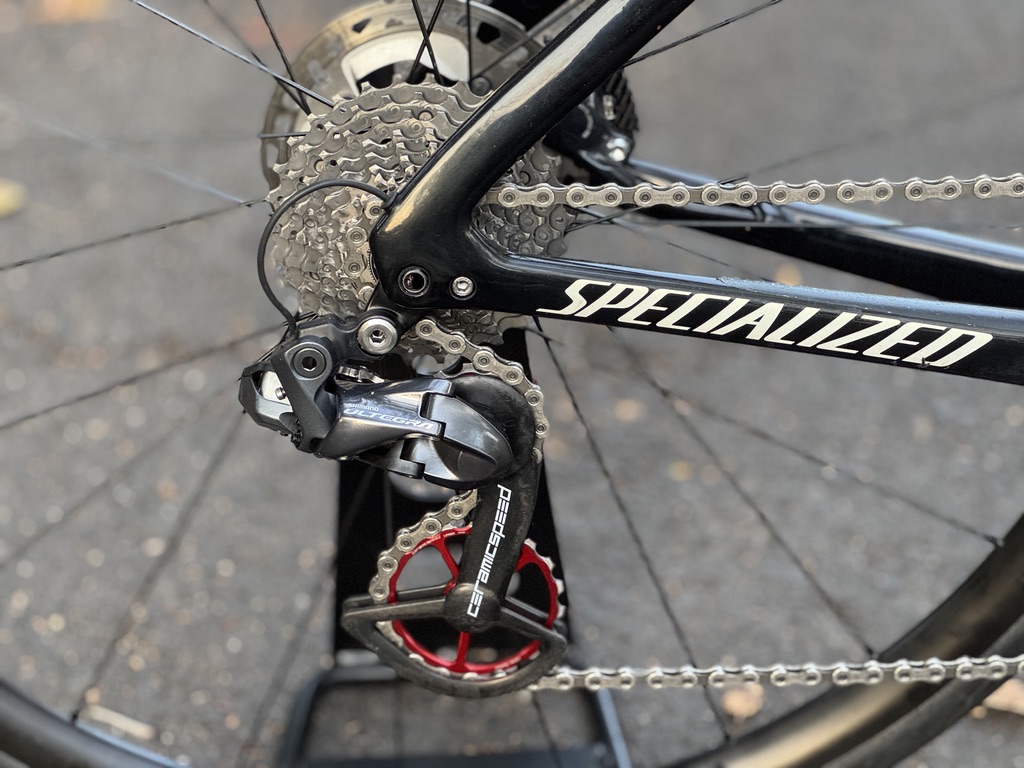 (használt) Specialized S-Works Tarmac SL7 Disc, Shimano Ultegra di2, Ceramicspeed, 4iii wattmérő, Fulcrum kerékszett (52) - Image 2