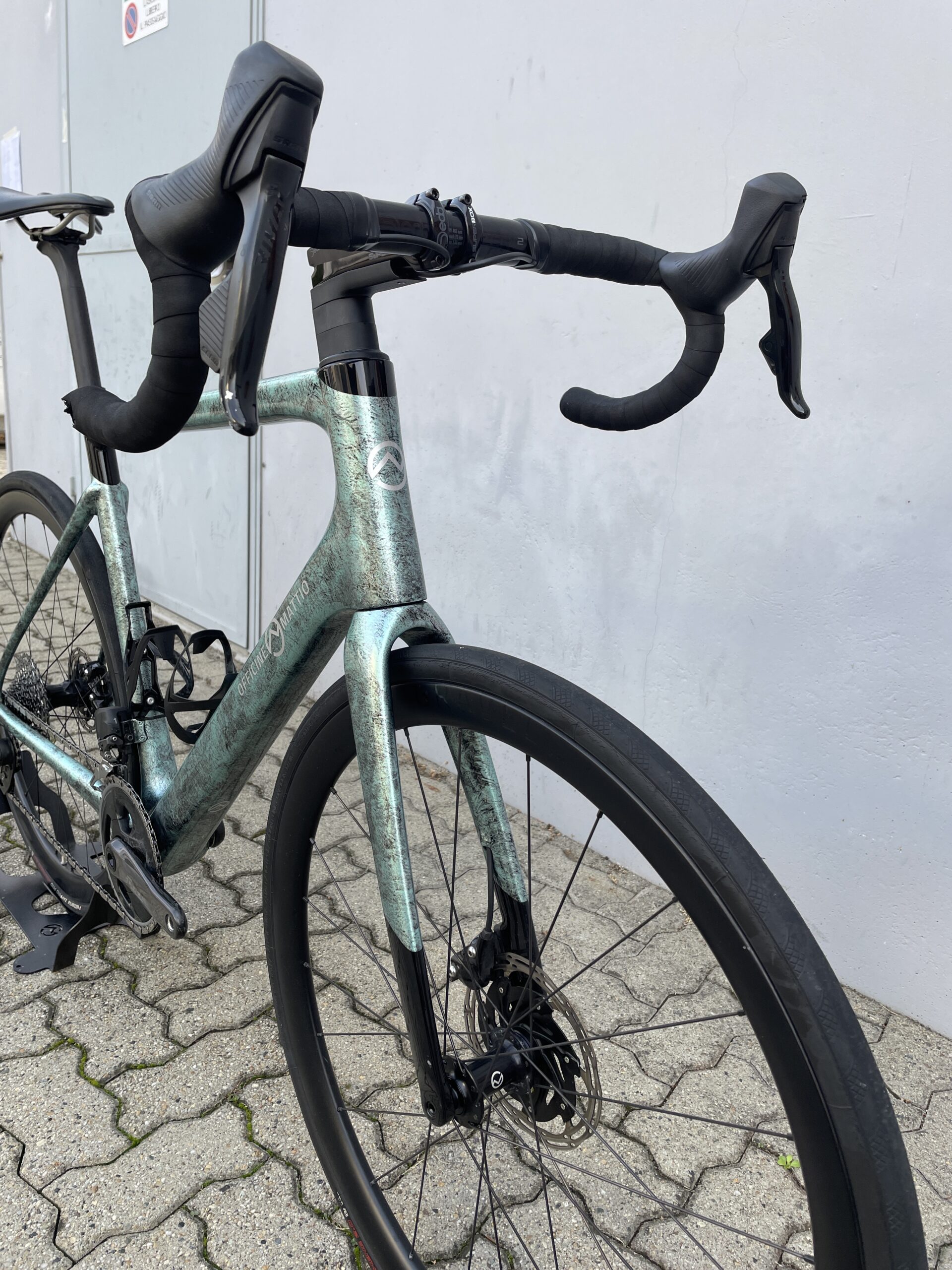 (használt) Officine Mattio OM 1S Carbon országúti kerékpár, Sram Force/Rival eTap AXS, OM Carbon kerékszett (58) - Image 6