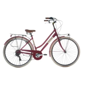 Via Veneto Elegenace 28″ Rosso 6V városi kerékpár