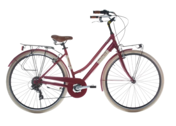 Via Veneto Elegenace 28″ Rosso 6V városi kerékpár