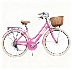 Via Veneto Elegance 28" Fucsia Cortese + Fonott kosár